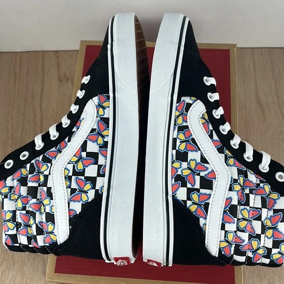 Vans Filmore Hi Butterfly Checkerboard Checkerboard Women’s Size 9 Streetwear - Picture 7 of 10